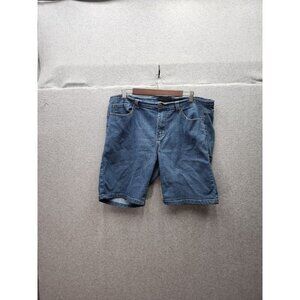 Forever 21+ Womens Plus Size 16 Denim Blue Jean Shorts Casual Mid-Length